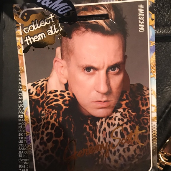 🎉SOLD ON EBAY🎉 - H&Moschino Black Leather Jacket (NWT) - Picture 7 of 9